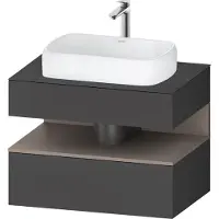 Duravit Waschtischunterschrank Qatego 80x55x60cm, ba m/Gr m, Pl, 1 Schubkast.
