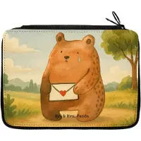 Mr. & Mrs. Panda Etui Bär Vermissen Design - Weiß - Geschenk, Schlampermäppchen, Reise, Federmappe, Freund, Schreibmappe, Liebeskummer, Federmäppchen, Bleistiftetui