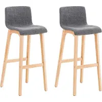 BellaFurn 2-teiliges Set moderner Barhocker - Barhocker - Ergonomischer Komfort