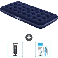 Bestway Luftmatratze – 1 Person – 99 x 188 x 22 cm – Blau – im Lieferumfang enthalten Zubehör