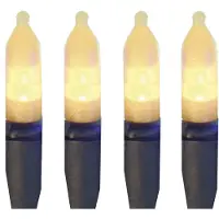 Best Season LED-Mini-Icicle, mit Trafo, 144tlg, warm white, grünes Kabel, mit Trafo, outdoor, 444-15