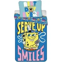 Aymax Spongebob Schwammkopf Bettwäsche Set 135x200 80x80 cm Baumwolle