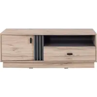 Furniture24 Fernsehschrank ALMO AL5 Tv Lowboard 125x45x40 cm Unterschrank Tv-Schrank mit Tür und Schublade