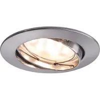 Paulmann Premium Einbauleuchten Set Coin klar rund schwenkbar LED 3x6,8W 2700K 230V 51mm Eisen gebürstet/Alu Zink