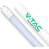V-TAC VT-1612 LED-Röhre T8, 12W, G13, 120cm, 160lm/W, Gehäuse aus Nanoplastik, kaltweißes Licht, 6500K - 216479