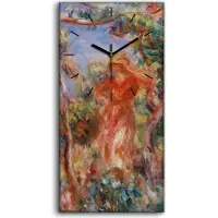 Coloray Dekor Leinwand Uhr Wandbilder 30x60 Malerei Abstrakte Wald Bäume Frauen - schwarze Hände