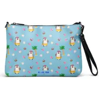Mr. & Mrs. Panda Damentasche Pinguin Kokosnuss - Blau - Geschenk, Handtasche Damen, Umhängetasche, Erholt, Tanzen, Tasche, Urlaub, Damenhandtasche, kleine, Hawaii, Ferien