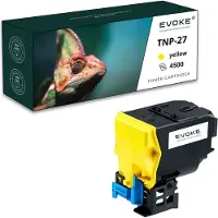 Evoke Toner für Konica Minolta A0X-TNP27Y A0X5253 Gelb (yellow) | Ersatz für C25 Ineo+ 25