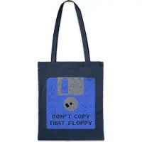 Eric Helmar Müller Urban Backwoods Don't Copy That Floppy, Stofftasche, Farbe: Navy
