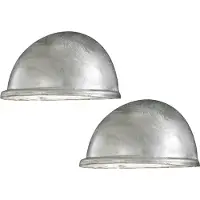 Konstsmide 2 Stk Wandleuchte Downlight TORINO galvanisiert, Beleuchtung außen