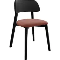 Mirjan 24 Stuhl Dario, Wohnzimmer, Modern Kollektion, Esszimmerstuhl, Holzkonstruktion (Farbe: Magic Velvet 2258, Holzfarbe: Schwarz)