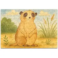 Mr. & Mrs. Panda Puzzle Erdmännchen Design 96 Teile - Weiß - Geschenk, Spruch, 300, Afrika, Traveling, 2000, 1500, Weltreise, Roadtrip, Geduldspiel, 500