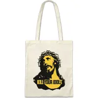 Eric Helmar Müller Urban Backwoods Kill Your Idols, Stofftasche, Farbe: Beige