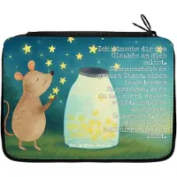 Mr. & Mrs. Panda Mäppchen Maus Sterne Design - Weiß - Geschenk, Taufe, Kindergeburtstag, Geburt, Schlampermäppchen, Bleistiftetui, Schüleretui, Lustige Sprüche, Etui