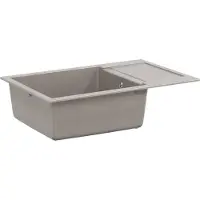 Syfax Waschbecken Grau 780 x 500 mm 80% Quarz und 20% Harz