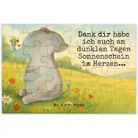 Mr. & Mrs. Panda Puzzle Elefant Biene Design 24 Teile - Weiß - Geschenk, 2000, 1500, Hochzeitsgeschenk, Lustige Sprüche, Liebe, 1000, Liebesspruch, Geduldspiel, 500