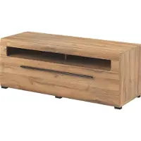 Furniture24 Fernsehschrank 160 cm TULSA 41 Tv Lowboard Unterschrank mit Schublade Grandson Eiche