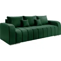 Mirjan 24 Schlafsofa Pufetto, Sofa mit Bettkasten und Schlaffunktion, Polstersofa, Couch vom Hersteller (Farbe: Manila 35)