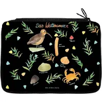 Mr. & Mrs. Panda Etui Wattenmeer - Geschenk, Meer, Ostsee, Mäppchen, Federmappe, Nordsee, Muschel, Dekoration, Federtasche, Federmäppchen, für Stifte, See