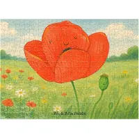 Mr. & Mrs. Panda Puzzle Blume Mohnblume Design 551 Teile - Weiß - Geschenk, 500, Religion, Motivation, Glaube, 2000, Garten, 1000, 300, Selbstliebe, Puzzlespiel, Mohn