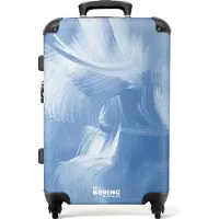 NoBoringSuitcases.com Großer Koffer - Abstrakt - Blau - Farbe - Kunst - Kombinationsschloss TSA - Hartschalen Trolley 4 Rollen - 72 liter - Reisekoffer - 66 cmKoffer Mittelgroß 67x43x25 cm, 72L,