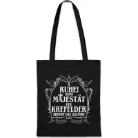 Eric Helmar Müller Urban Backwoods Seine Majestät Der Krefelder, Stofftasche, Farbe: Schwarz