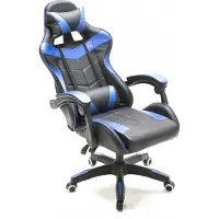 Vdd Gaming Stuhl Cyclone - Bürostuhl - Racing Gaming Stuhl - Blau Schwarz