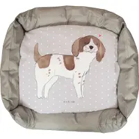 Mr. & Mrs. Panda Hundesofa English Springer Spaniel Lebensretter - Grau Pastell - Geschenk, Vatertag, Nikolaus, Geburtstag, Valentinstag, Muttertag, Hund