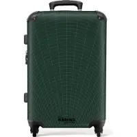 NoBoringSuitcases.com Hartschalen Koffer Mittelgroß 67x43x25 cm, 72L, Abstrakte Drucke für Männer: Grüner abstrakter Tunnel, Reisekoffer mit 4 Rollen