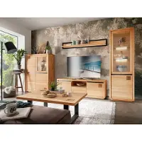 Lomadox Wohnzimmer Komplett Set 5-teilig modern in massiver Buche WINCHESTER-69
