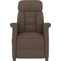 Syfax Massagesessel Braun 96,5 x 70,5 x 95 cm Mikrofaser