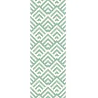 Queence Vinyltapete "Elisabeth", blau (türkis), B:0,9m L:2,5m, Vinyl, Tapeten, Vinyltapete, 90x250cm, selbstklebend, kinderleichte Anbringung,, Sticker