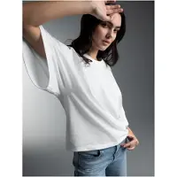 Trigema T-Shirt "Oversized T-Shirt mit weiten Ärmeln", Damen, Gr. L, weiß, Single Jersey, 100% Baumwolle, Basic, Shirts T-Shirt