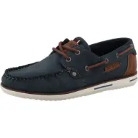 Mustang Herren Mokassin Slipper mit sportlicher Laufsohle 26M0051002, Größe:43 EU, Farbe:Blau