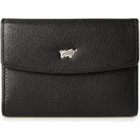 Braun Büffel Minigeldbörse JOY RFID Mini Geldbörse slim 3 Kartenfächer schwarz Damen - Leder