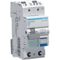 Hager ADS960D Fehlerstrom-Leitungsschutzschalter 1P+N 6kA C-10A 30mA Typ A QuickConnect
