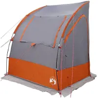 vidaXL Heckklappenzelt Grau und Orange 194 x 180 x 210 cm Taft