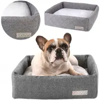 DOTTY Hundesofa CUBE Hundebett Hundekissen Tierbett Katzenbett Hundekorb Schlafplatz Größe M (50 x 50 cm)