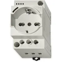 Finder Schaltschrank-Steckdose 7U.00.8.230.0000 Grau (RAL 7035) 1 St