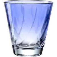 Leonardo Gläser-Set "Trinkglas, TWIST, 215 ml, 4er-Set", blau, H:9cm Ø:8,5cm, Glas, Trinkgefäße, Gläser-Set, Whiskybecher, spülmaschinengeeignet