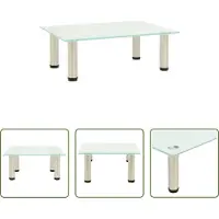 The Living Store TV-Tisch 40x35x17 cm Satiniertes Hartglas