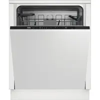 Beko BDIT16430, Voll integriert, Standardgröße (60 cm), Weiß, Schwarz, Touchsteuerung, LED