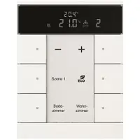 Busch-Jaeger SBS/U6.0.11-884 | Raumtemperaturregler Nebenstelle mit Bedienfunktion 6-fach Busch-Tenton