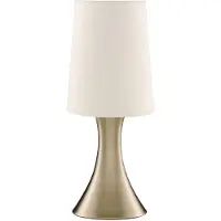 Searchlight Tischleuchte Touch 3922, messing antik