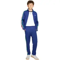 Adidas Sporthose ORIGINALS "FIREBIRD", Kinder, Gr. 128, N-Gr, blau (victory blau, light football gold,), Obermaterial: 100% Polyester, Hosen Sporthose