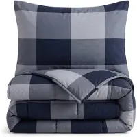 Royal Textile Sleeptime All-in one Lazy Bettdecke Anne Blau 140 x 200 Mit Kissenbezug cm