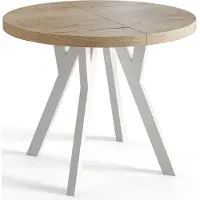 Alpi Möbel Esstisch Ausziehbar Ovo, 80-130 cm, Stabile Beine, Halifax