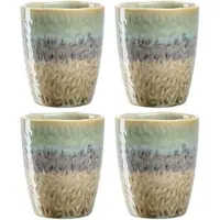 Leonardo Tasse Matera Grün/Beige 300ml (Set von 4)