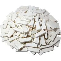LEGO 2454 White Brick 1 x 2 x 5 - Blocked Open Studs / Hollow Studs