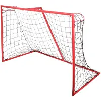 Merco Fußballtor Iron Goal 180 x 120 x 90 cm zusammenklappbar mit Polyester-Netz